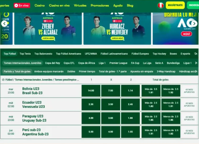 Calendario de eventos de Olimpo Bet