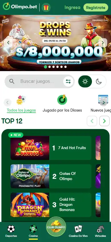 Olimp Bet casino game